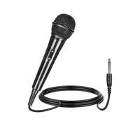 Micrófono Dinámico Karaoke Vocal Dinámico Microphone Mano Voces Con Patrón De Captación Cardioide Bobina Móvil Jack 6,5mm XLR Portátil Para Adultos Niños Niñas Canta Partido Musica Casa KTV Podcast