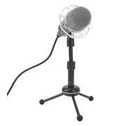Micrófono Dinámico, Micrófono Dinámico de Estudio Cardioide con Desmontable, Kit de Micrófono de Estudio con Control de Volumen, Indicador LED, Tarjeta de Sonido Incorporada,