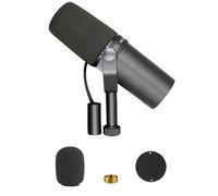 Micrófono dinámico SHURE SM7B para grabación y retransmisiones en directo.
