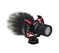 Micrófono direccional estéreo doble cápsula con 3 modos de grabación pickup dos micrófonos sensibles alta calidad DSP reducción ruido compatible smartphone DSLR cámara