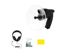 Micrófono direccional parabólico, dispositivo de escucha de 8 aumentos, binoculares, micrófono direccional, distancia de grabación de 100 m, dispositivo de observación de aves con auriculares, para