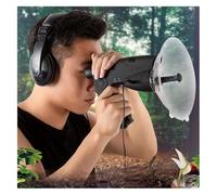 Micrófono Direccional Parabólico, Dispositivo de Escucha parabólica de 8 aumentos con Auriculares for Escuchar Aves. Dispositivo biónico de Espionaje auditivo for Adultos.