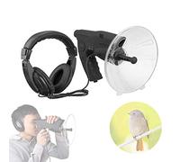 Micrófono Direccional Parabólico, Monocular X8 Veces de Larga Distancia, Telescopio de Escucha de Pájaros para Telescopio de Escucha de Pájaros