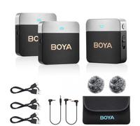 Micrófono Doble Inalámbrico Boya TRS y TRRS M1V2