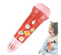 Micrófono Echo para niños - Educación de la Infancia, promoción de la pronunciación, Juguete Musical, Karaoke Vocal, Incluye patrón de Pegatinas de Agarre Aleatorio, Ligero y Resistente, Sala