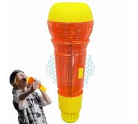 Microfono Eco Niños, Microfono Infantil Juguete 9.5 x 3.5 Pulgada Icrofono con Efecto Eco para Niños 2 3 4 Años (Naranja)