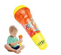 Micrófono eco para niños - micrófono karaoke retro, juguete musical portátil | Ninguno del sonido de la batería, potenciador de voz el juego, el aprendizaje o las prest