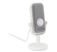 ENDORFY Solum Voice S Onyx White, Gaming Micrófono PC, Podcast Micrófono, Streaming Micrófono, Iluminación RGB, Micrófono USB Plug & Play, Botón Tap-to-Mute, Regulador Gain, Cardioide EY1B015