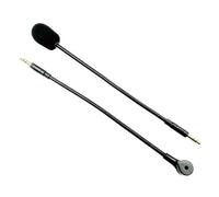 Micrófono estéreo de 3,5 mm para auriculares de computadora, 0 x 190 mm, 3,5 mm, construcción de micrófono construido con materiales robustos. Este producto solo contiene uno (3 polos)