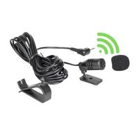 Micrófono externo de 3,5 mm para coche, compatible con Sony Boss JVC Kenwood Jensen Alpine Mic, para unidad principal de vehículo, DVD, GPS, Bluetooth, radio estéreo, cable de 3 m, Plug and Play