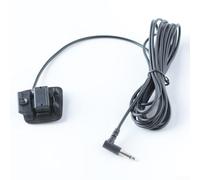 Micrófono externo de 3,5 mm para coche, estéreo, con cable, panel de techo, luz de lectura, ABS negro, cable de 300 cm, compatible con sistemas de navegación
