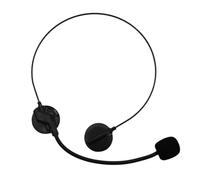 Micrófono falso, auriculares de cabeza de plástico, micrófonos inalámbricos Bluetooth, amplificador de voz de radio, accesorios de auriculares para niños, receptor de mano portátil, para oficina