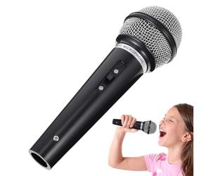 Micrófono Falso: Juguetes De Micrófono De Escenario Para Juegos De Simulación, Accesorios De Disfraces, Recuerdos De De Cumpleaños, Accesorios Realistas | Para Niños, Teatro, Eventos Escolares