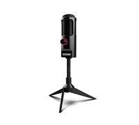 Microfono Gaming Ozone REC X50 - Microfono Streaming - Condensador Electrodo, Sonido Omni-Bidireccional, Iluminación LED, Soporte Estable, USB, Negro