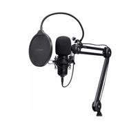 Micrófono Trust GXT 270 Emita II+ USB cardioide con brazo ajustable y filtro antipop