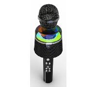Gembird Micrófono MICBT-01-BK Bluetooth, altavoz integrado, control por botones, función karaoke
