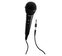 Hama - Micrófono dinámico para fiestas, cable jack de 2,5 m + Adapt., encendido/apagado