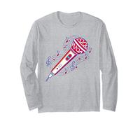 Micrófono Hecho de Notas Musicales - Micrófono de música Manga Larga