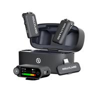 Micrófono Hollyland LARK MAX 2 Combo inalámbrico 2.4 GHz omnidireccional con grabadora interna y pantalla AMOLED