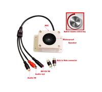 Micrófono Impermeable Altavoz en 1 Dispositivo para Cámara de Seguridad Exterior para Cámara IP Grabación de Audio Interfono Bidireccional
