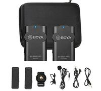 Micrófono inalámbrico 2.4G Lavalier para cámara DSLR Smartphone, Nuevo Sistema de micrófono de Solapa BOYA para cámara Canon Nikon iOS Android Mobile Audio Recorder Youtube Facebook Live Podcast (K1)