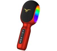 Micrófono inalámbrico Bluetooth para karaoke, micrófono portátil 5 en 1 con luces LED, compatible con dúos de karaoke de coche, máquina de altavoz para adultos y niños, fiesta en casa, cumpleaños,