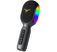 Micrófono inalámbrico Bluetooth para karaoke, micrófono portátil 5 en 1 con luces LED, compatible con dúos de karaoke de coche, máquina de altavoz para adultos y niños, fiesta en casa, cumpleaños