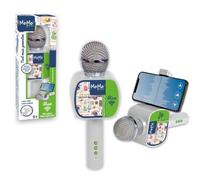 Micrófono inalámbrico Bontempi para niño - Recargable con altavoz - Incluye soporte para smartphone + cuaderno pentagrama de regalo