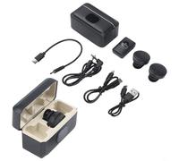Micrófono inalámbrico compatible con Dji Action 6/5 Pro/4/3/2, Pocket 3 y para Osmo 360, juego de micrófono dual con receptor, sonido claro para vlogging, entrevistas y grabación de viajes