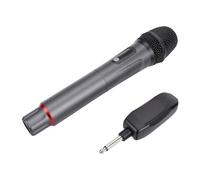 Micrófono Inalámbrico con Batería de Larga Duración 20h | Sonido dinámico de 2,4 GHz, fácil de conectar y usar, adecuado para karaoke, agarre ergonómico