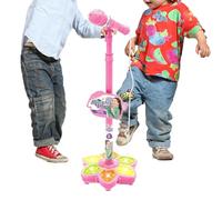 Micrófono inalámbrico de Juguete - Resistente, Brillante y Duradero - Luces Coloridas incorporadas Soporte Conveniente fácil de Usar | Ideal para Cantar Karaoke, cumpleaños, espectáculo