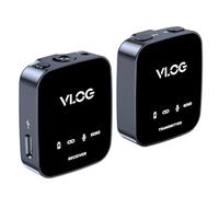 Micrófono inalámbrico de solapa 2 4G estéreo con cancelación de ruido activado para transmisión en vivo, ventas bidireccionales, vlogs creador de contenido, esenciales, transmisión estable a larga