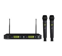 Micrófono inalámbrico doble de mano UHF