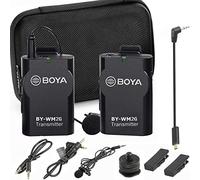 Micrófono inalámbrico Lavalier para Vlog de cámara de teléfonos inteligentes, Boya BY-WM2G MIC UNIVERSAL CON MONITOR EN TIEMPO REAL PARA IOS Smartphone Tablet DSLR Sony Sony Gopro PC audio/Video