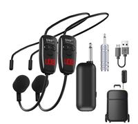 Micrófono inalámbrico: micrófonos portátiles, micrófono de Auricular Recargable | inalámbrico para Canto de Karaoke, instrucción de acondicionamiento físico, oratoria pública, Uso de guía turístic