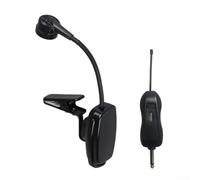 Micrófono inalámbrico para saxofón, micrófono inalámbrico UHF 2.4G para saxofón Erhu Trompeta Receptor Transmisor, para saxofón, trompeta (1 en 1 para saxofón)