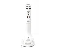 Micrófono Inalámbrico Portátil Altavoz Bluetooth USB Tarjeta TFK Grabadora Hi-Fi WS-1698 (Blanco)