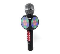 Micrófono Inalámbrico Portátil Altavoz Luces Bluetooth USB Tarjeta TFK Grabadora Hi-Fi WS-1816 (Negro)