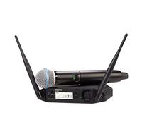 Micrófono inalámbrico Shure GLXD24+/B58 para Iglesias, Karaoke y Voces con batería de 12 Horas y Alcance de 30m. Incluye micrófono Vocal Beta 58A y Receptor de Canal único.