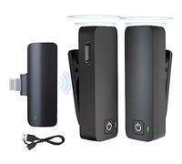 Micrófono Inalámbrico Solapa para i-Phone i-Pad Lavalier Microphone Profesional Plug & Play Reducción Activa de Ruido Portátil Micrófono para Grabación de Video Y-outube T-ikTok Vlog F-acebook