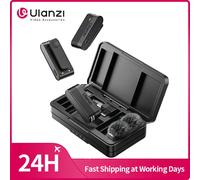 Micrófono Inalámbrico Ulanzi A100 Lavalier para iPhone 16 15 Pro (Max), Grabación de Sonido de Cámara, Monitoreo en Tiempo Real, Actualización J12 A100 Type-C