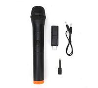 Micrófono inalámbrico, VHF Micrófono Universal Fuerte Anti-interferencia Profesional Micrófono dinámico de Mano para Karaoke Nights House Parties, USB Reception Mic
