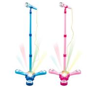 Micrófono Infantil con Luz, Soporte Interactivo Ajustable, Juguetes