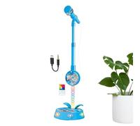 Micrófono Infantil con Soporte con Soporte, Inalámbrico, Multifuncional, | Set Micrófono Karaoke Musical para para Niños y Niñas Hogar Aula Viajes Sala de Juegos Navidad