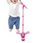 Micrófono Infantil con Soporte | Juguetes Inalámbricos con Base,Micrófono Portátil de Canto y Música,para Niños Y Niñas Hogar Viaje Sala Juegos Cumpleaños Navidad Fiesta Día del Niño