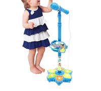 Micrófono Infantil para Jugar Micrófono Inalámbrico con Luces Multicolores | Micrófono Infantil con Soporte para Cumpleaños Actividades Educativas y en Casa