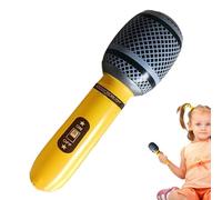 Micrófono inflable de PVC, accesorios para despedida de soltero, micrófono de juego de simulación, micrófono de instrumentos de guitarra, recuerdos divertidos de varios colores, decoración ligera de
