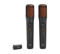 JBL EasySing Mics, 2 Micrófonos de Karaoke Inalámbricos, Negro | Distancia de canto en tiempo real y dongle USB-C PartyBox