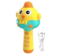 Micrófono Juguete | 2 en 1 Reproductor de Música Portátil en Forma de Pollo | Juguete Musical para Cantar Recargable con Luz LED | Para Fiestas Infantiles Reuniones Familiares Navidad Cumpleaños Niños
