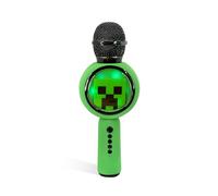 Micrófono Karaoke Minecraft con Altavoz inalámbrico y Luces LED